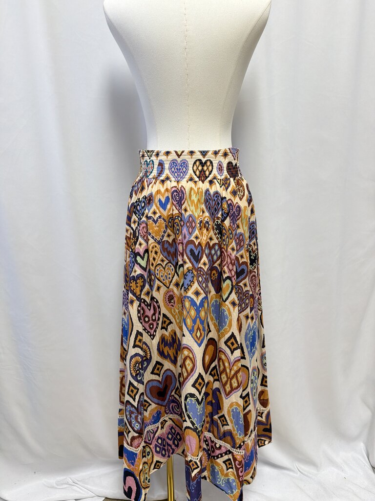 Farm Rio Multi Print Boho Maxi Skirt