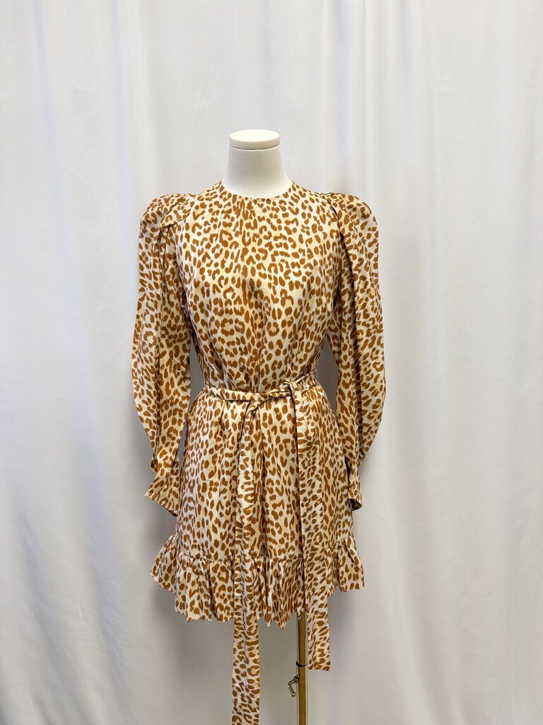 Ulla Johnson Animal Print Belted Dress