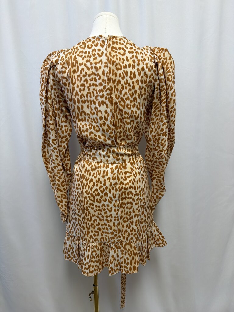 Ulla Johnson Animal Print Belted Dress