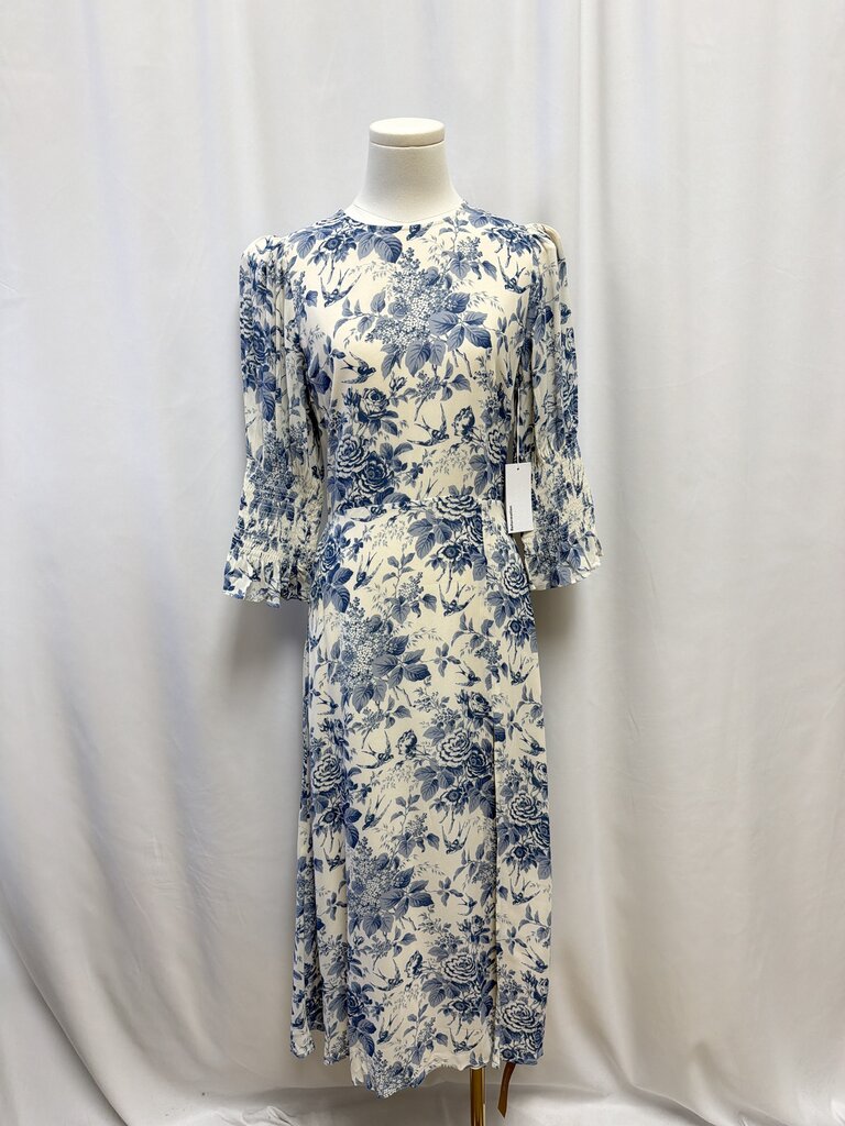 Reformation Blue and White Floral Maxi Dress NWT