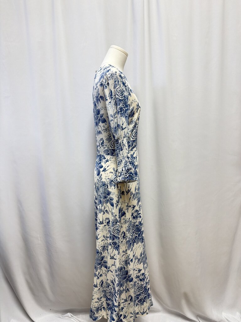 Reformation Blue and White Floral Maxi Dress NWT