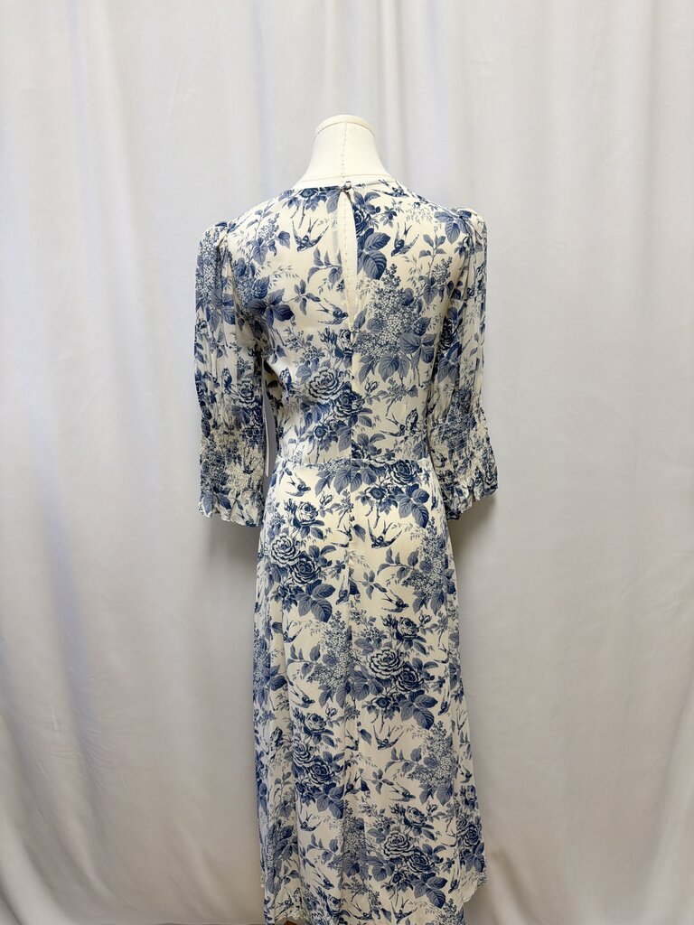 Reformation Blue and White Floral Maxi Dress NWT