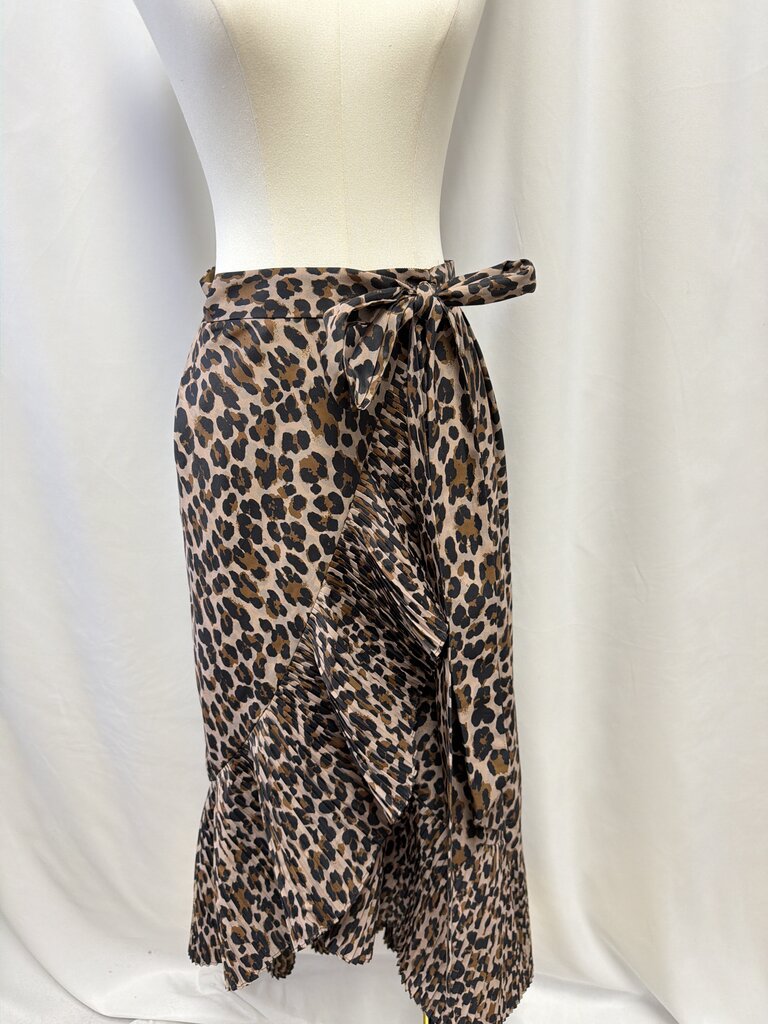 Mare Mare Animal Print Wrap Maxi Skirt