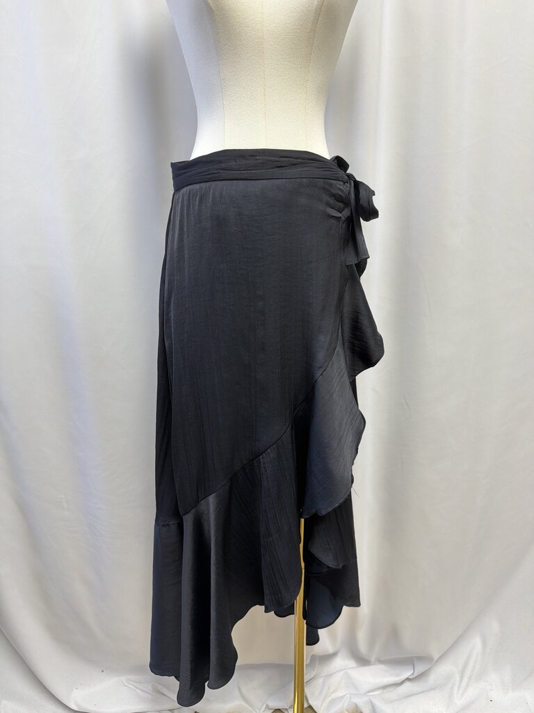 Maeve Black Wrap Maxi Skirt