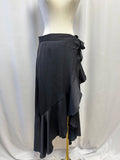 Maeve Black Wrap Maxi Skirt