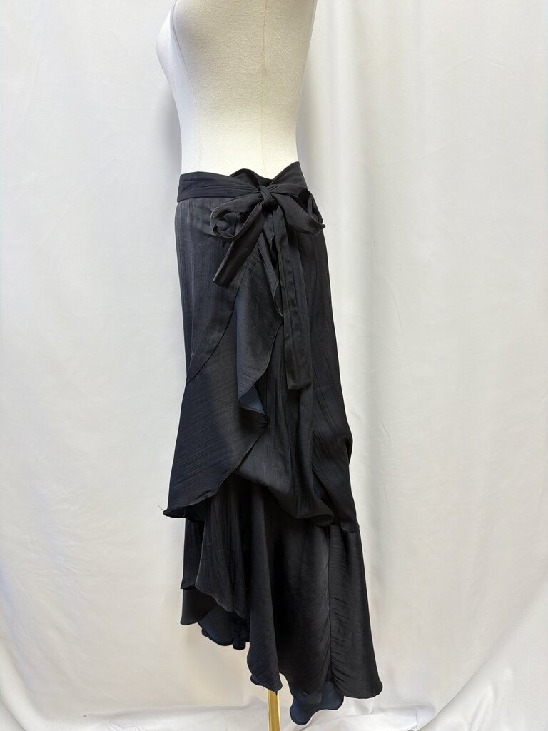 Maeve Black Wrap Maxi Skirt