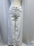 Frame White Straight Leg Jean