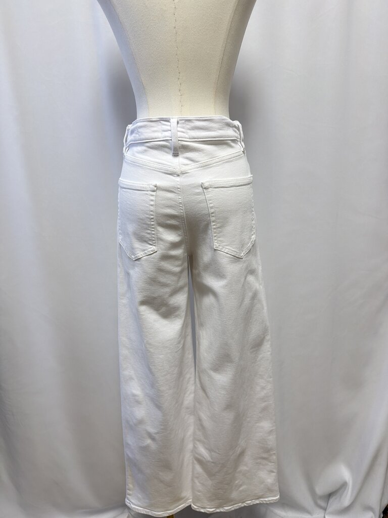 Frame White Straight Leg Jean