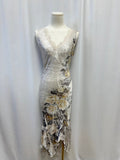 Komarov White Multi Print Tank Dress