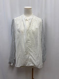 rag & bone White and Black Dot Blouse