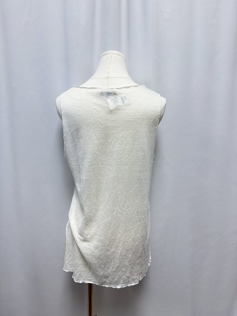 Massimo Dutti White Sleeveless Knit Top