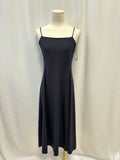 Theory Black Spaghetti Strap Midi Dress
