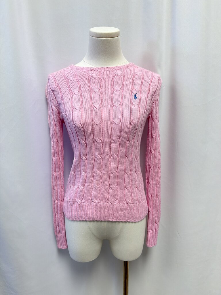 Polo Ralph Lauren Baby Pink Cable Knit Sweater