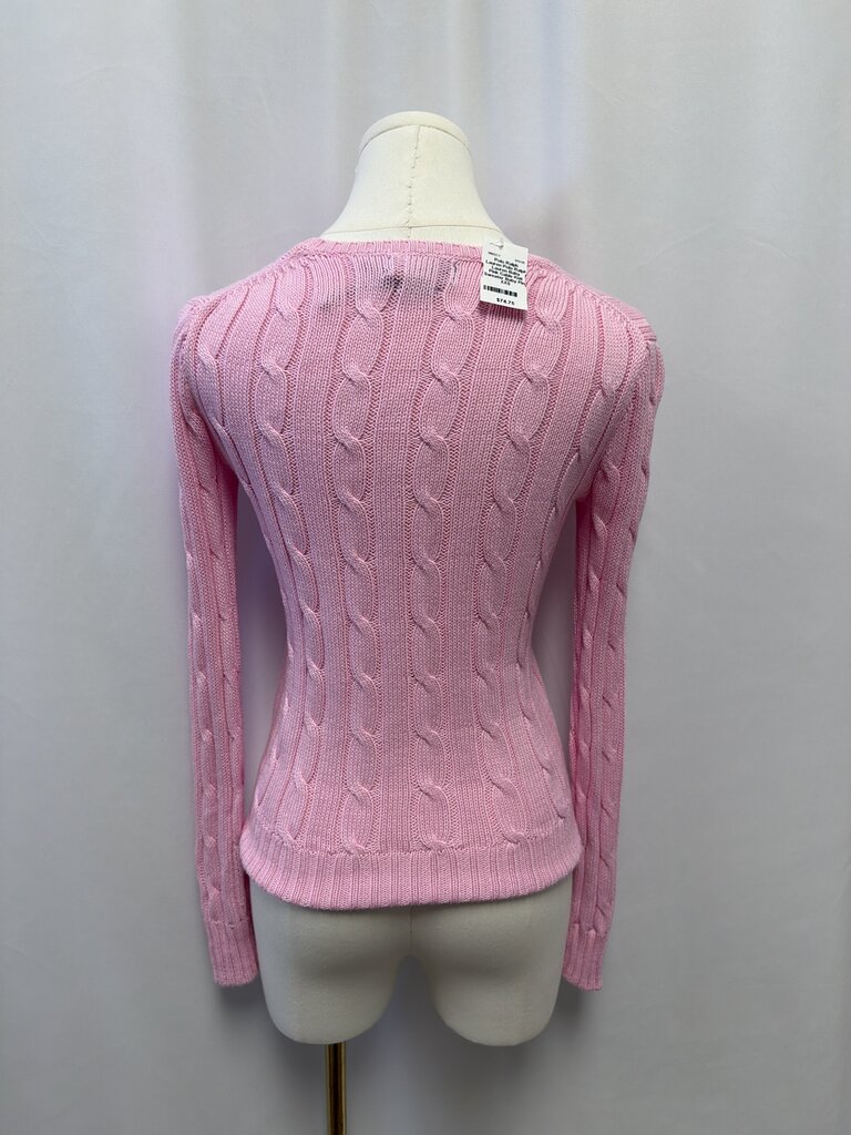 Polo Ralph Lauren Baby Pink Cable Knit Sweater