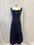 Favorite Daughter Navy Off the Shoulder Maxi Dress