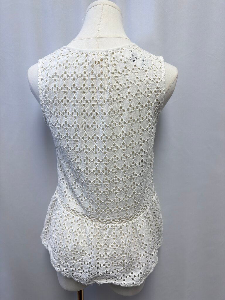 Meadow Rue White Eyelet Top