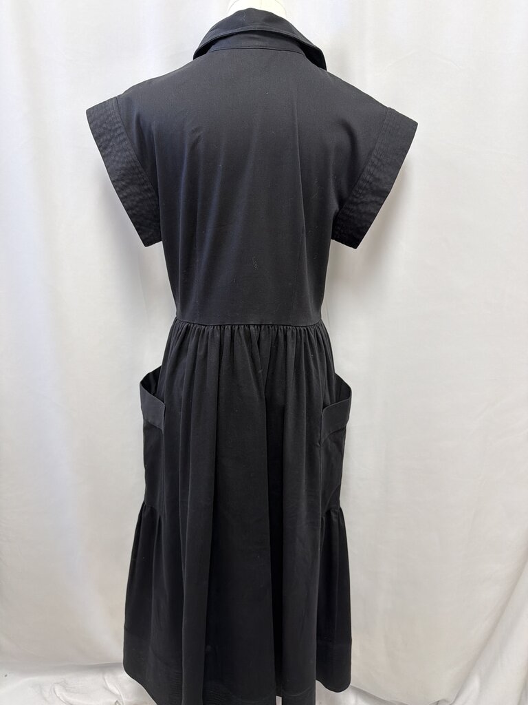 Julia Amory Black Belted Maxi Shirt Dress