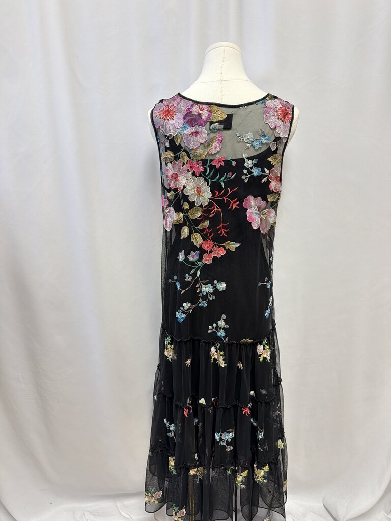 Johnny Was x Biya Black Embroidered Sundress
