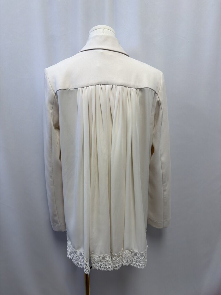 Zimmermann Ivory Lace Trim Blazer