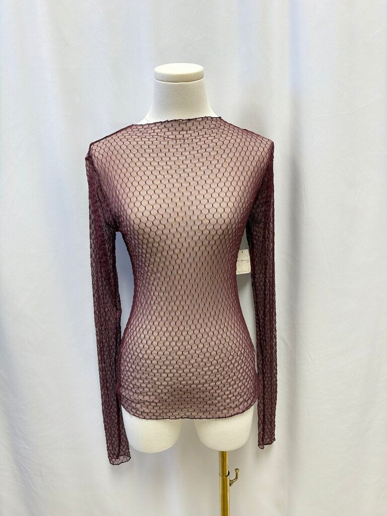 Free People Intimately Sheer Long Sleeve Top