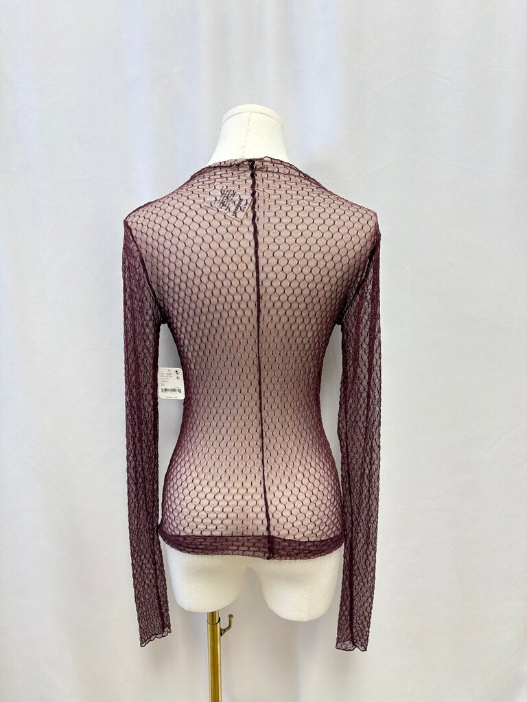 Free People Intimately Sheer Long Sleeve Top