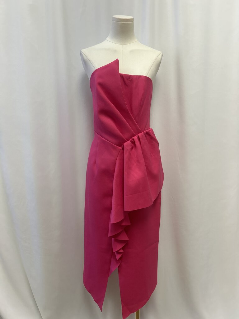 Elliatt Pink Strapless Ruffle Front Cocktail Dress NWT