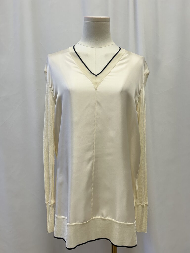 rag & bone silk long sleeve v-neck