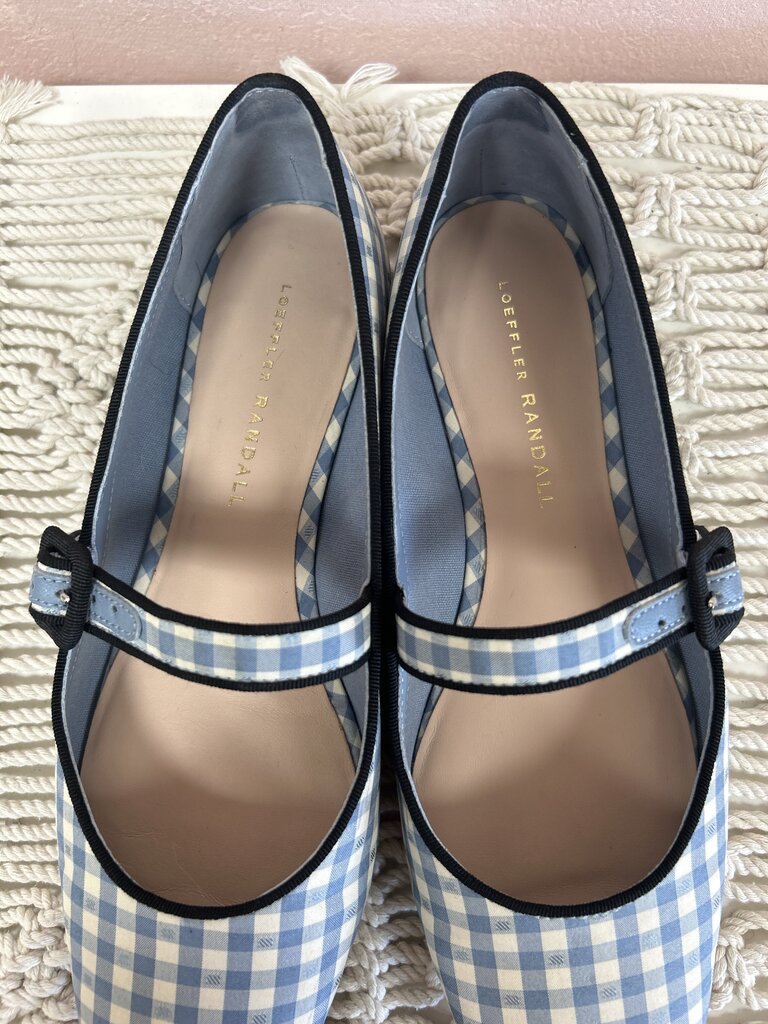 Loeffler Randall Gingham Mary Jane W/ Box