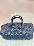 MZ Wallace Quilted Weekender Bag w/ Strap