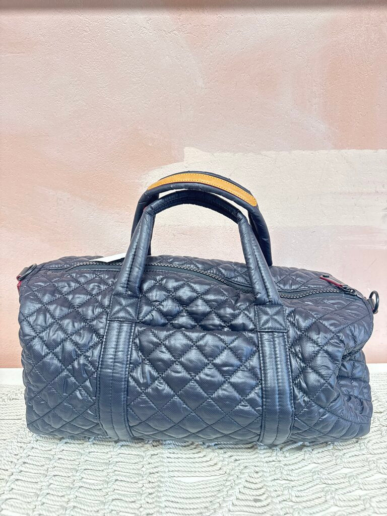 MZ Wallace Quilted Weekender Bag w/ Strap