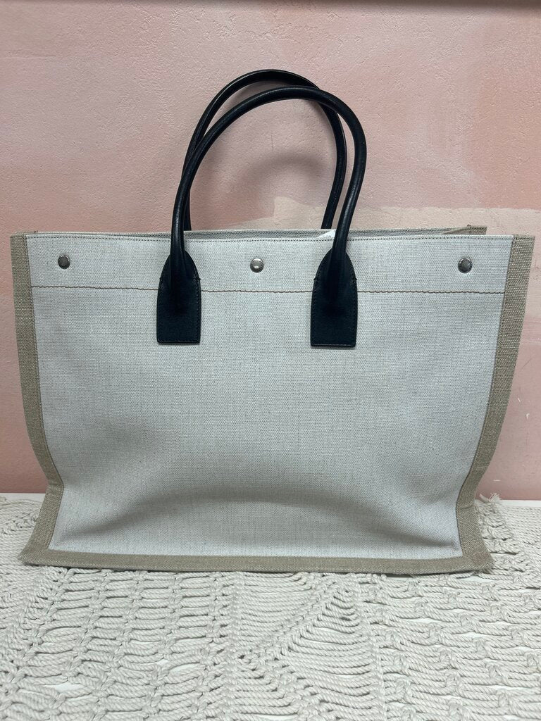 Saint Laurent Canvas Rive Gauche Tote