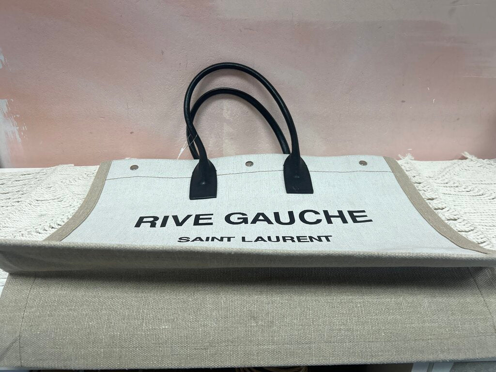 Saint Laurent Canvas Rive Gauche Tote