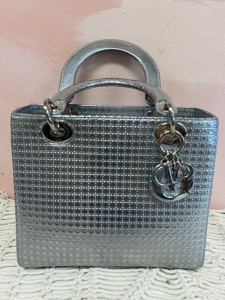 Dior Cannage Lady Dior Medium Top Handle