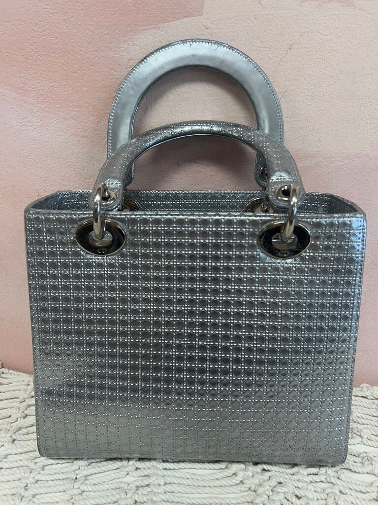 Dior Cannage Lady Dior Medium Top Handle