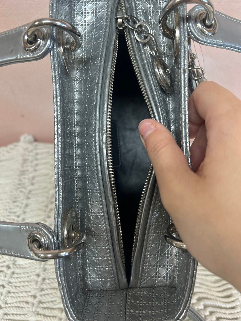 Dior Cannage Lady Dior Medium Top Handle