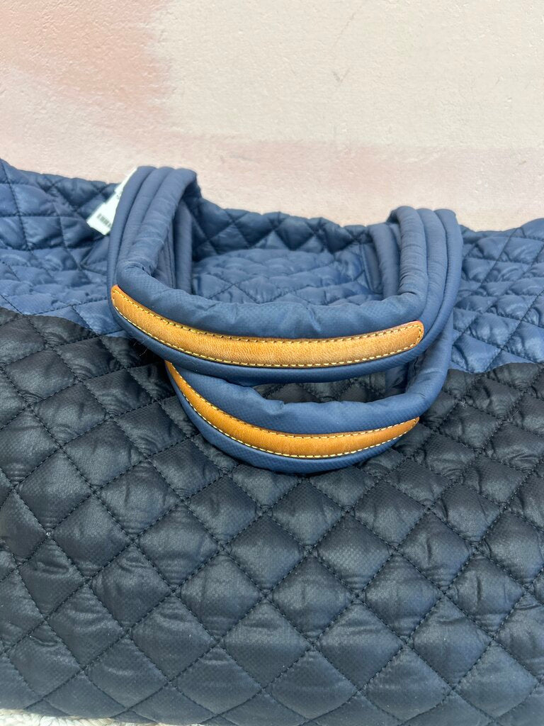 MZ Wallace Two Tone Quilted Large Tote