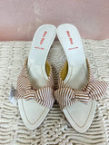 Miu Miu Striped Bow Kitten Heel