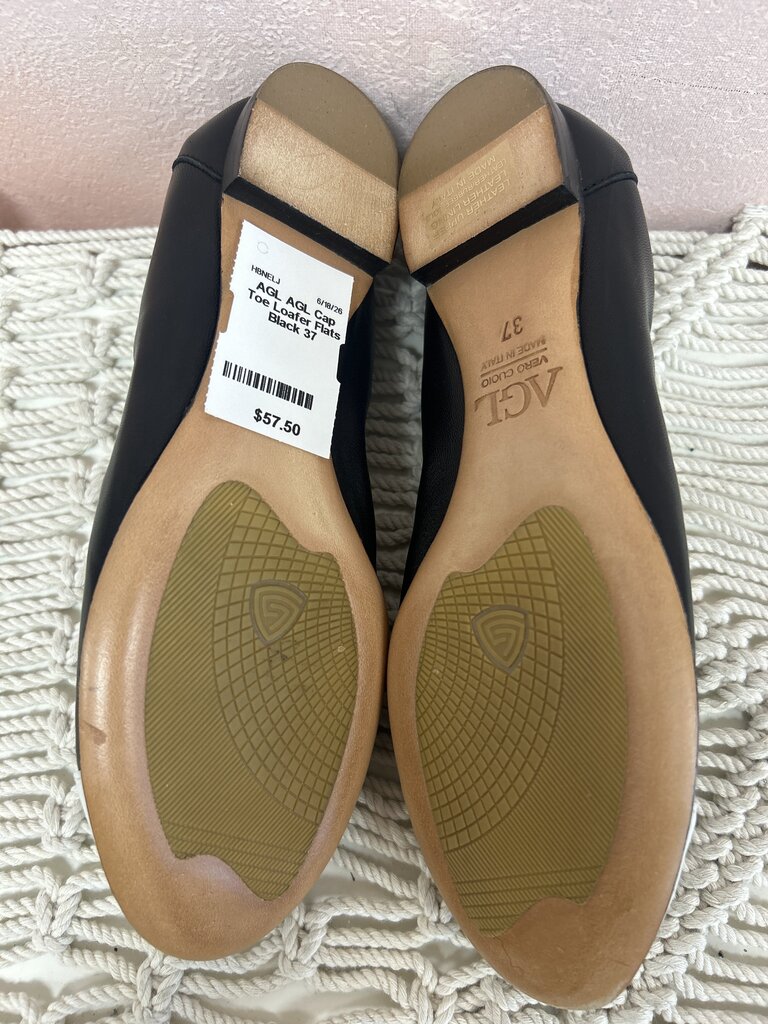 AGL Cap Toe Loafer Flats