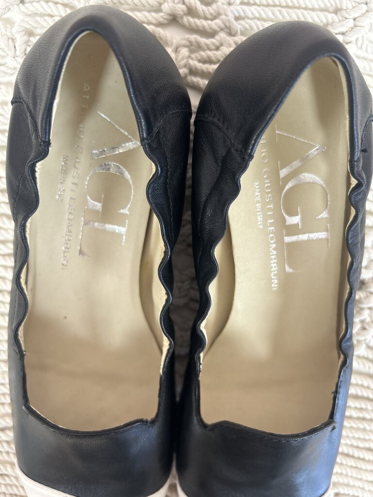 AGL Cap Toe Loafer Flats