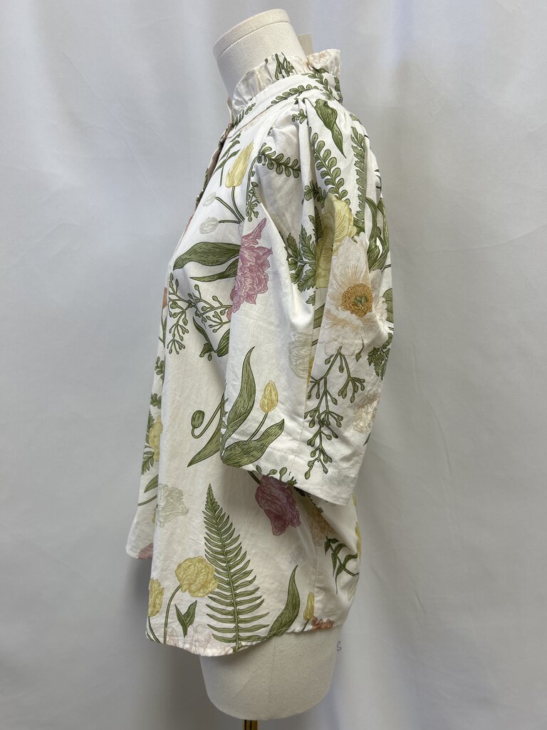 Avara Puff Sleeve Floral Blouse
