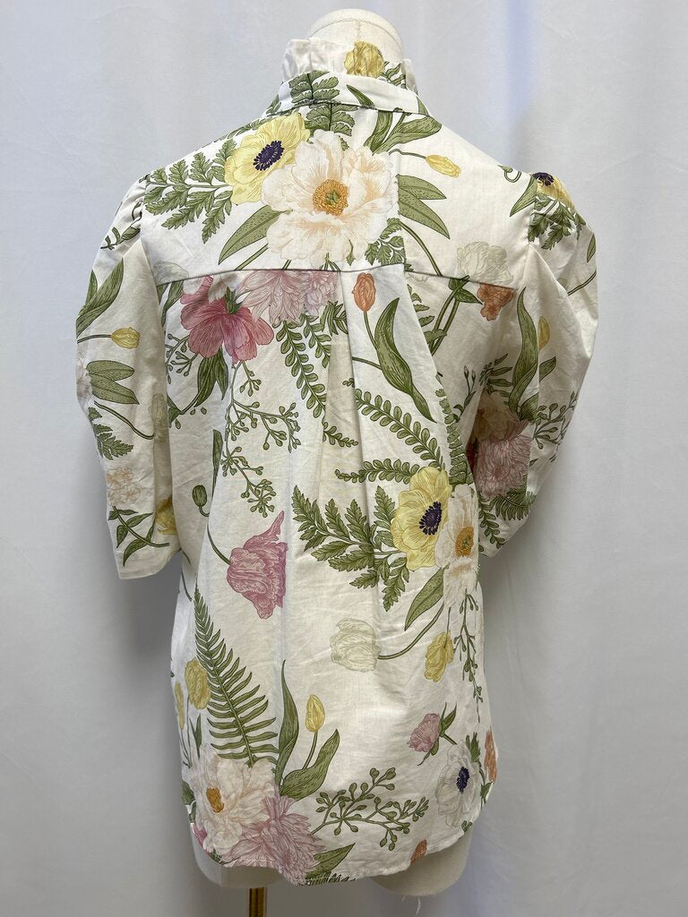 Avara Puff Sleeve Floral Blouse