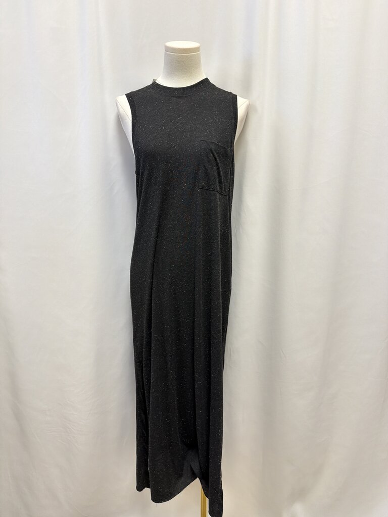 ATM Speckled Knit Maxi Dress With Pocket