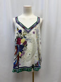 Camilla V-Neck Floral Silk Tank