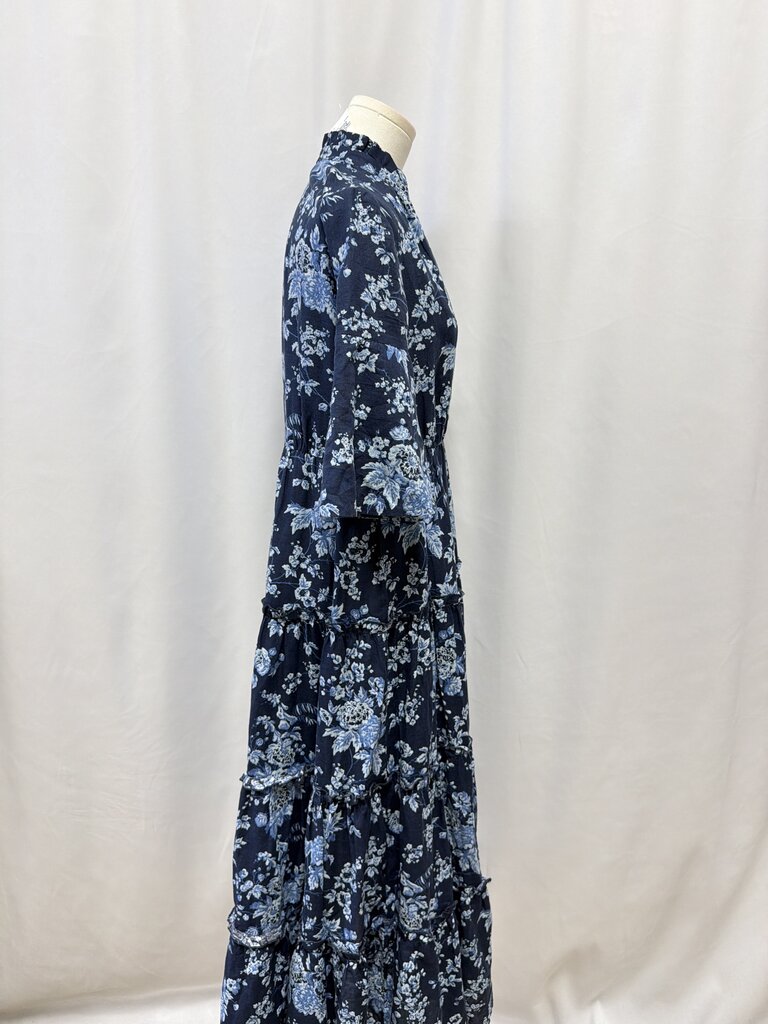 Tuckernuck Linen/Cotton Blend Floral Maxi Dress