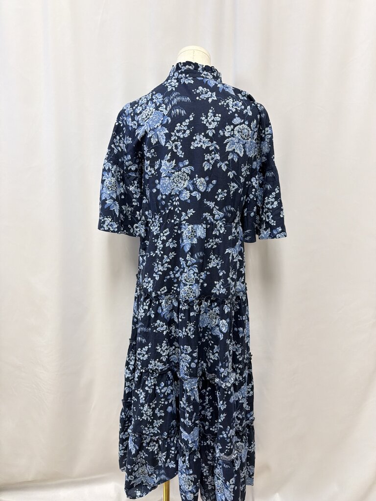 Tuckernuck Linen/Cotton Blend Floral Maxi Dress