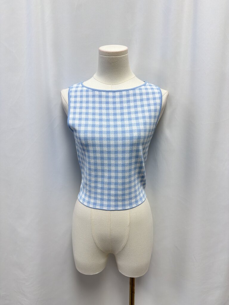 ASTR Knit Gingham Tank NWT