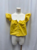 Nation Ltd Ruffle Sleeve Crop Top
