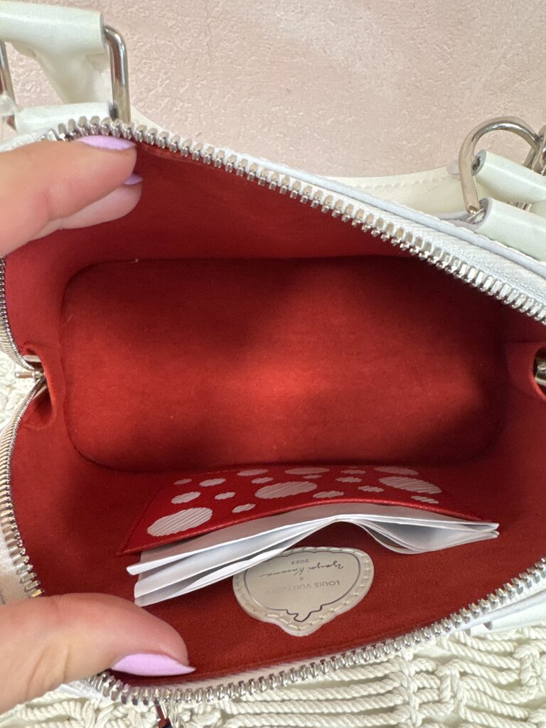 Louis Vuitton x Yayoi Kusama Alma BB Epi Polka Dot Handbag w/ Box & Dustbag