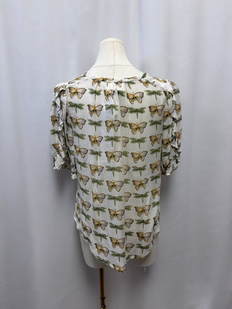 Maeve Butterfly Tie Front Blouse