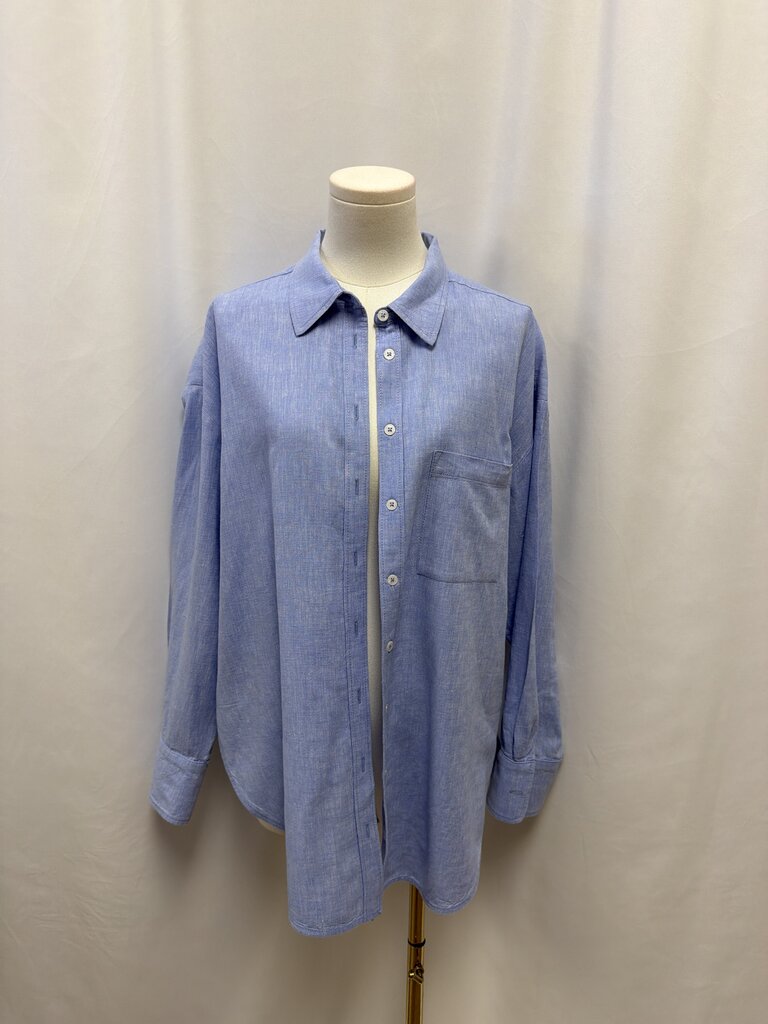 Maeve Linen Blend Button Up